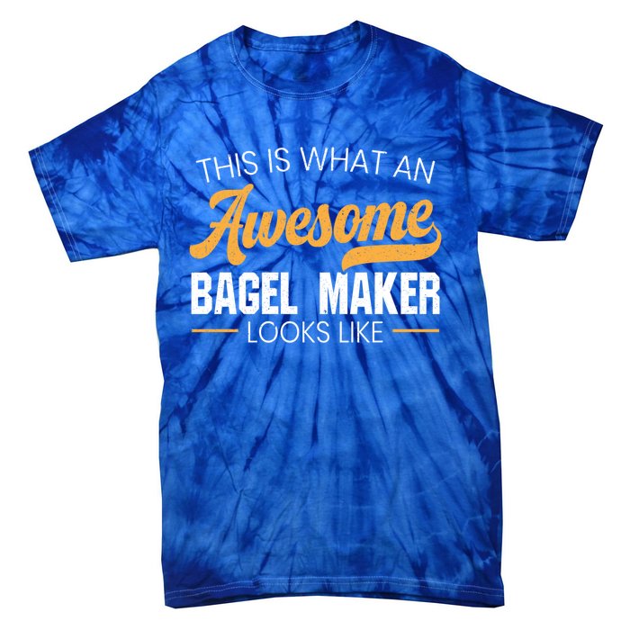 Bagel Maker Foodie Bread Bakery Food Jewish Sesame Sead Gift Tie-Dye T-Shirt