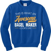 Bagel Maker Foodie Bread Bakery Food Jewish Sesame Sead Gift Kids Sweatshirt