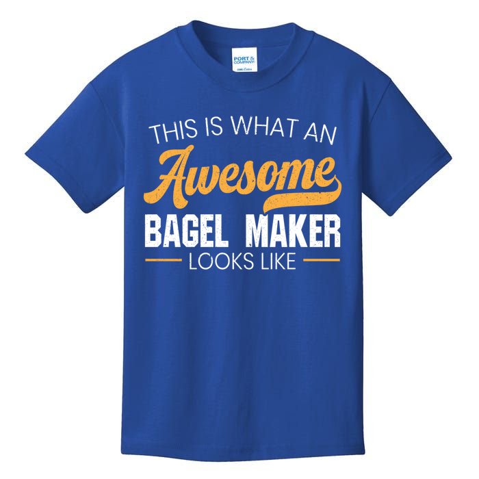 Bagel Maker Foodie Bread Bakery Food Jewish Sesame Sead Gift Kids T-Shirt