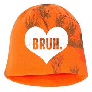 Bruh Meme Funny Valentine Kati - Camo Knit Beanie