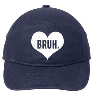 Bruh Meme Funny Valentine 7-Panel Snapback Hat