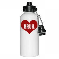 Bruh Meme Funny Valentine Aluminum Water Bottle