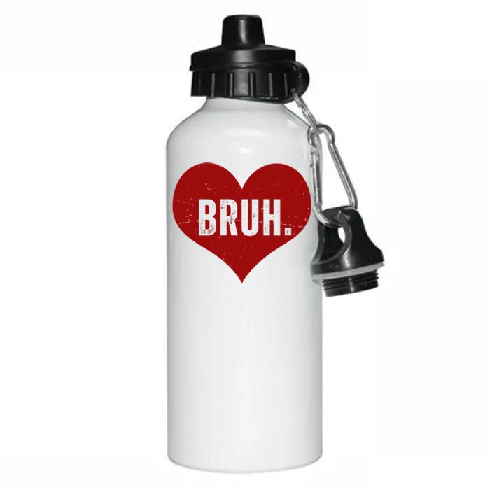 Bruh Meme Funny Valentine Aluminum Water Bottle