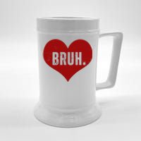 Bruh Meme Funny Valentine Beer Stein