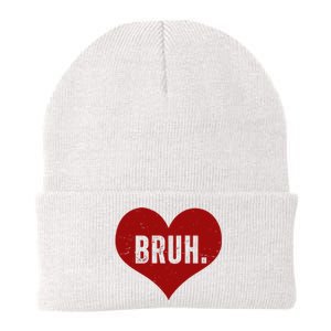 Bruh Meme Funny Valentine Knit Cap Winter Beanie