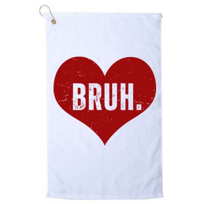 Bruh Meme Funny Valentine Golf Towel