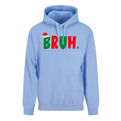 Bruh Meme Funny Christmas Saying Bro Greeting Unisex Surf Hoodie