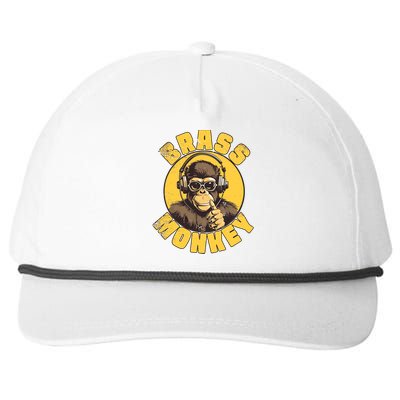 Brass Monkey Funny Cool Music Snapback Five-Panel Rope Hat