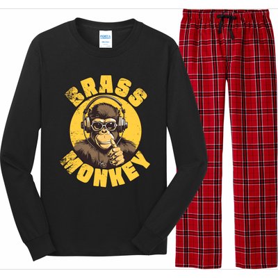 Brass Monkey Funny Cool Music Long Sleeve Pajama Set