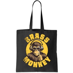 Brass Monkey Funny Cool Music Tote Bag