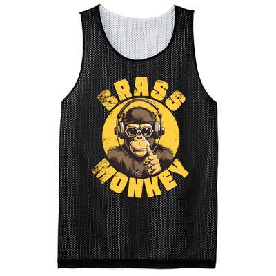 Brass Monkey Funny Cool Music Mesh Reversible Basketball Jersey Tank