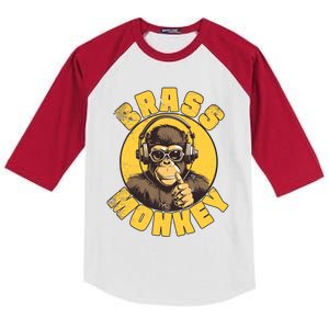 Brass Monkey Funny Cool Music Kids Colorblock Raglan Jersey