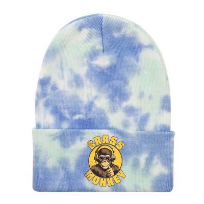 Brass Monkey Funny Cool Music Tie Dye 12in Knit Beanie