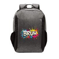 Bruh Meme Funny Saying Teens Graffiti Aesthetic Vector Backpack