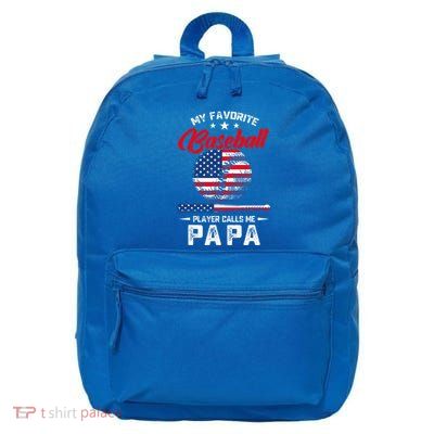 Baseball My Favorite Player Calls Me Papa 16 in Basic Backpack
