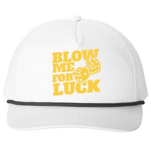 Blow Me For Luck Snapback Five-Panel Rope Hat