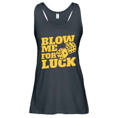 Blow Me For Luck Ladies Essential Flowy Tank