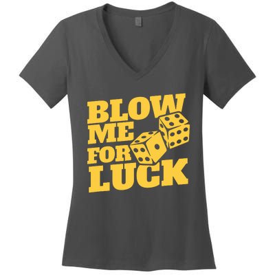 Blow Me For Luck Women's V-Neck T-Shirt