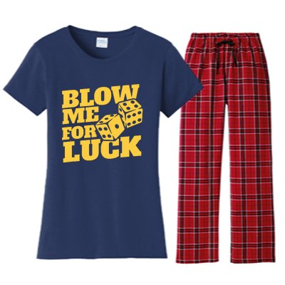 Blow Me For Luck Women's Flannel Pajama Set