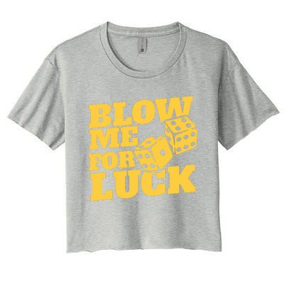 Blow Me For Luck Women's Crop Top Tee