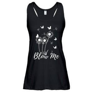 Blow Me Funny Dandelion Plant Flower Lovers Men Women Ladies Essential Flowy Tank