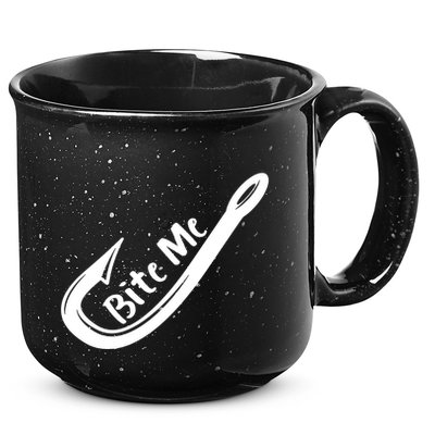 Bite Me Fish Hook 15oz Campfire Ceramic Mug