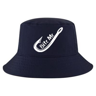 Bite Me Fish Hook Cool Comfort Performance Bucket Hat