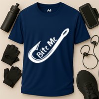 Bite Me Fish Hook Cooling Performance Crew T-Shirt