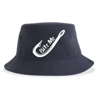 Bite Me Fish Hook Sustainable Bucket Hat