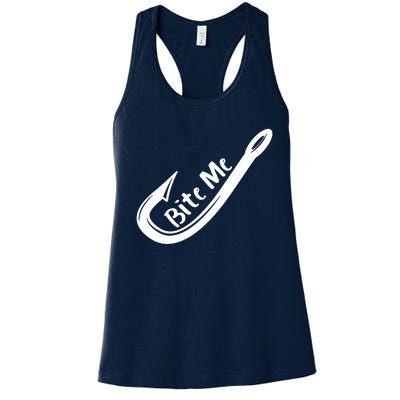 Bite Me Fish Hook Women's Racerback Tank