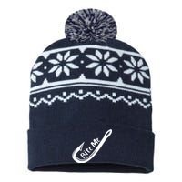 Bite Me Fish Hook USA-Made Snowflake Beanie