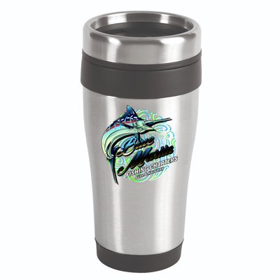 Blue Marlin Fishing Charters 16oz Travel Tumbler