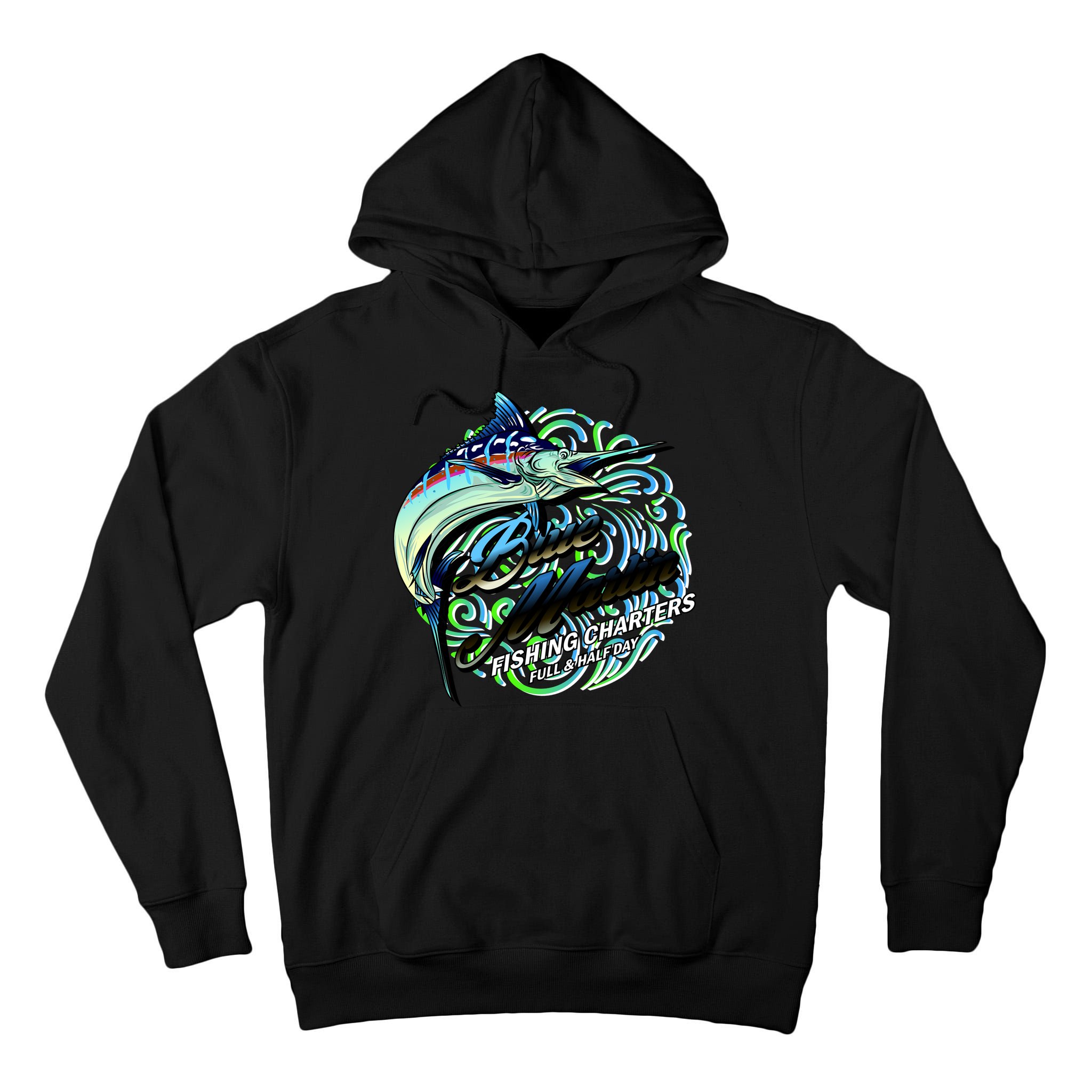 Blue Marlin Fishing Charters Tall Hoodie
