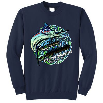 Blue Marlin Fishing Charters Tall Sweatshirt