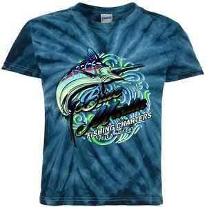 Blue Marlin Fishing Charters Kids Tie-Dye T-Shirt