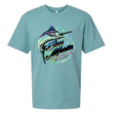 Blue Marlin Fishing Charters Sueded Cloud Jersey T-Shirt