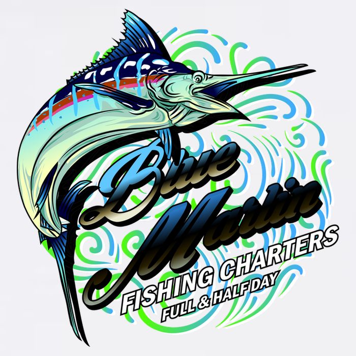 Blue Marlin Fishing Charters Cooling Performance Crew T-Shirt