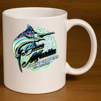 Blue Marlin Fishing Charters 11oz C Handle Ceramic Mug