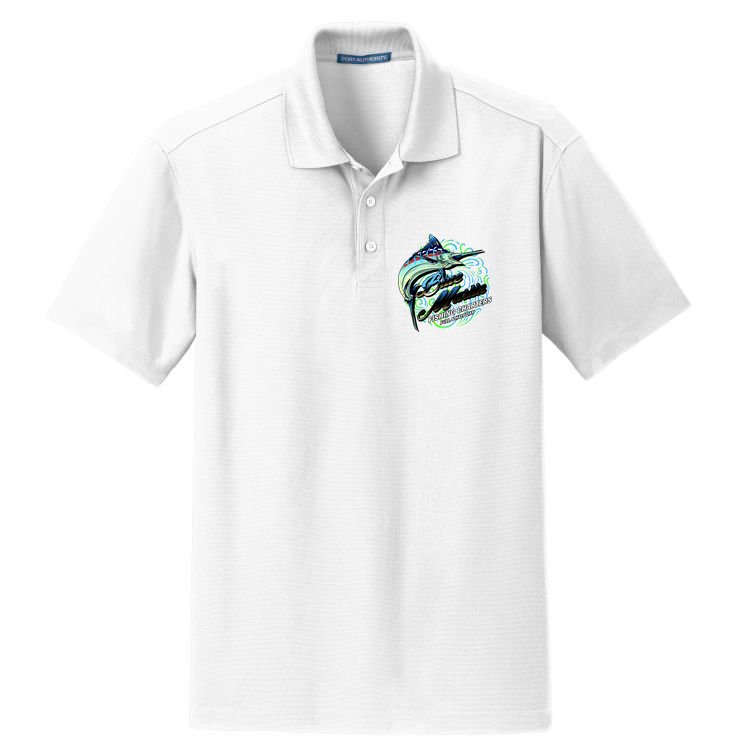 Blue Marlin Fishing Charters Dry Zone Grid Polo