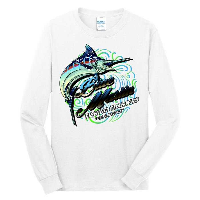 Blue Marlin Fishing Charters Tall Long Sleeve T-Shirt