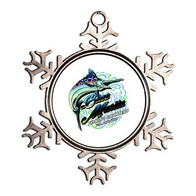 Blue Marlin Fishing Charters Metallic Star Ornament