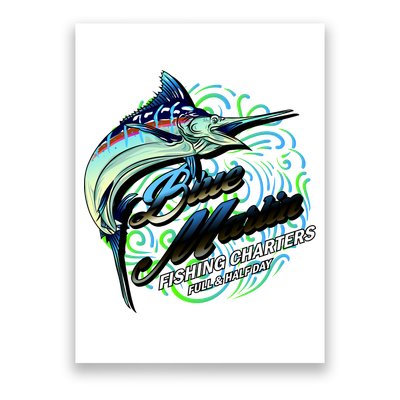 Blue Marlin Fishing Charters Poster