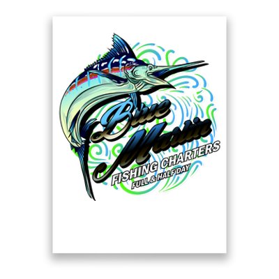 Blue Marlin Fishing Charters Poster