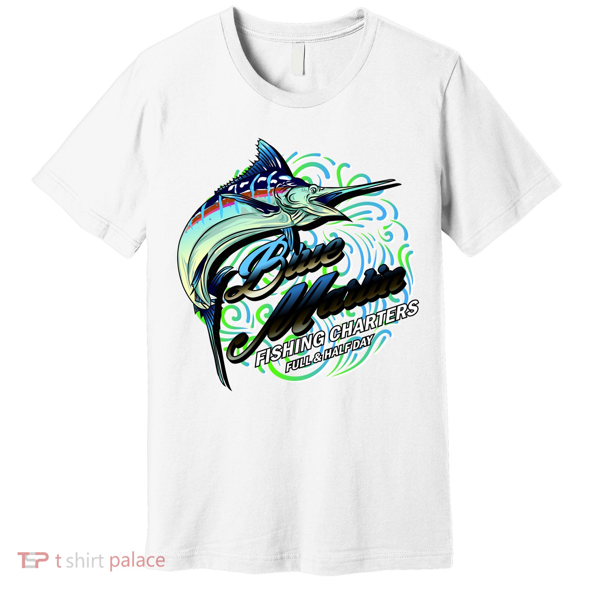 Blue Marlin Fishing Charters Premium T-Shirt