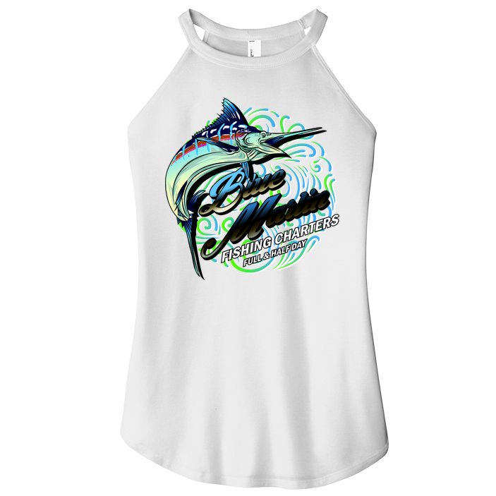 Blue Marlin Fishing Charters Women's Perfect Tri Rocker Tank