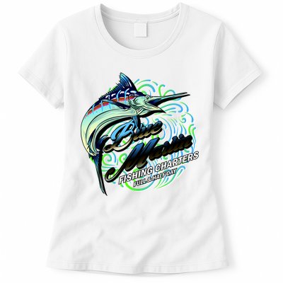 Blue Marlin Fishing Charters Womens T-Shirt