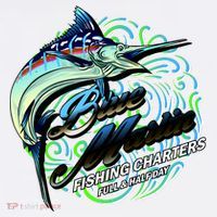 Blue Marlin Fishing Charters Kids T-Shirt
