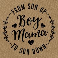 Boy Mama From Son Up To Sun Down Mother's Day Funny Mom Cotton Canvas Backpack