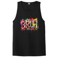 Bruh Meme Funny Saying Teens Graffiti Aesthetic PosiCharge Competitor Tank