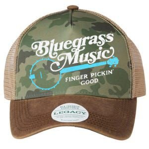 Bluegrass Music Finger Pickin Good Banjo Design Graphic Legacy Tie Dye Trucker Hat